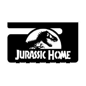 "Colgador de llaves con luz inteligente Decoverso® fan art inspirado en Jurassic Park con dinosaurio