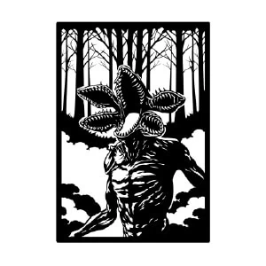 Cuadro Metálico Criatura Hawkins fan art inspirado en el Demogorgon